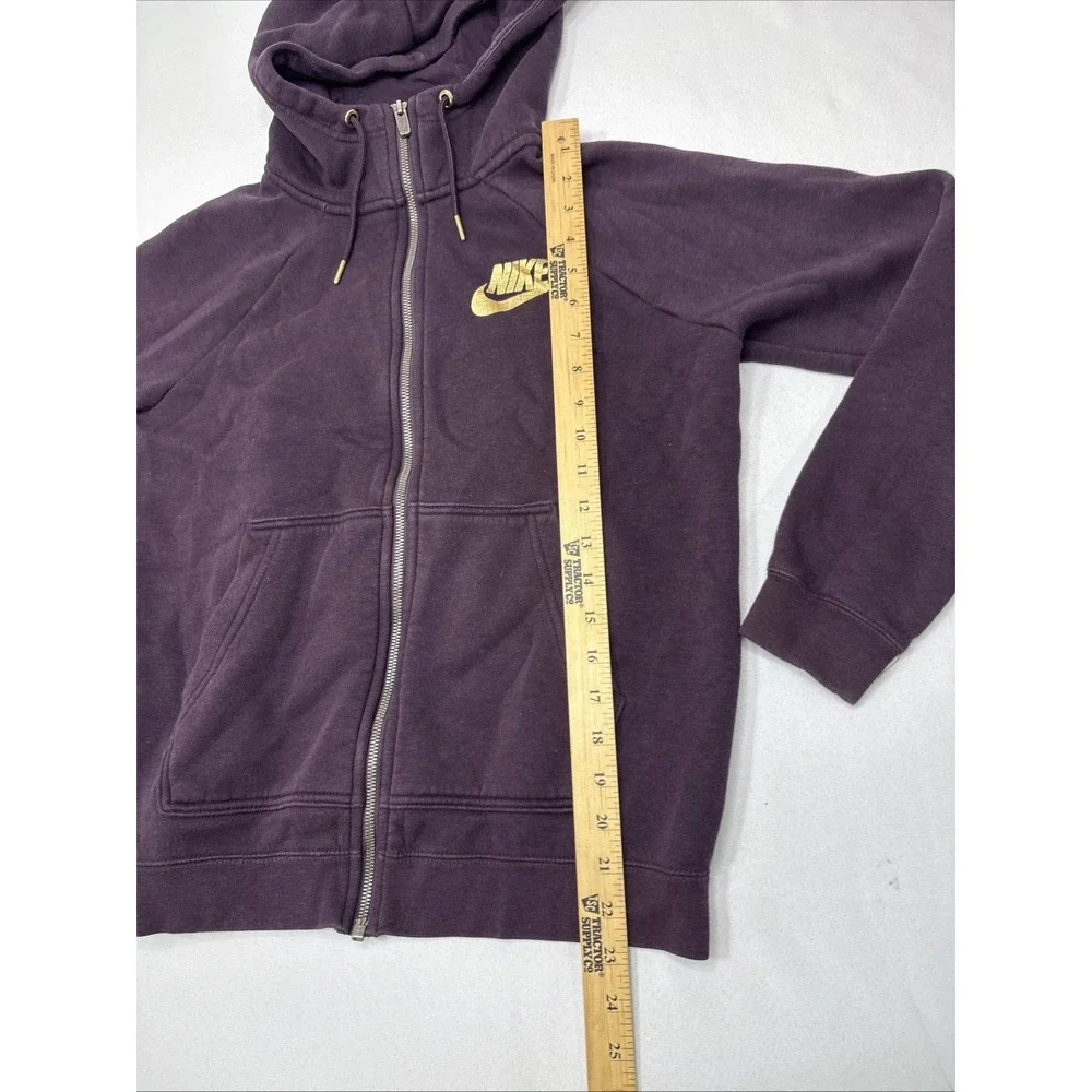 Nike Sportswear Tech Fleece Full Zip Hoodie Woman's Small Purple Zip Pocket